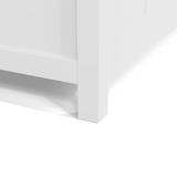 Caroline 60" Double Vanity Cabinet with Sink and Carrara Marble Top