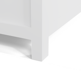 Caroline Avenue 72" Double Bathroom Vanity Cabinet with Sink and White Quartz Top