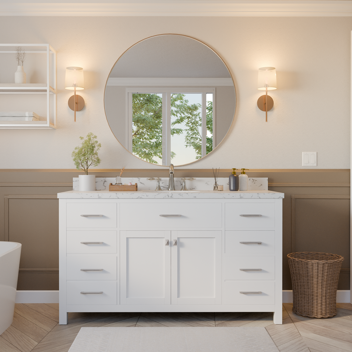 single sink vanity 