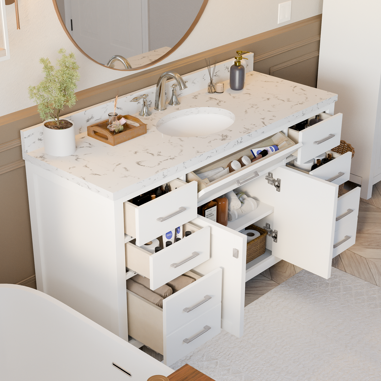 single sink vanity 