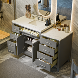 Caroline Parkway 57" Modern Bathroom Vanity with Sink and Cultured Marble Top