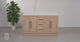Vivian 72" Double Vanity Cabinet with Square Sink and Statuario Venato Marble Quartz Top