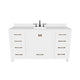 Caroline Avenue 60" Single Vanity Cabinet with Sink and Cultured Marble Top